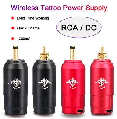Батарея Tattoo з довгим терміном служби 1300 MAh Портативний інтерфейс RCA/DC